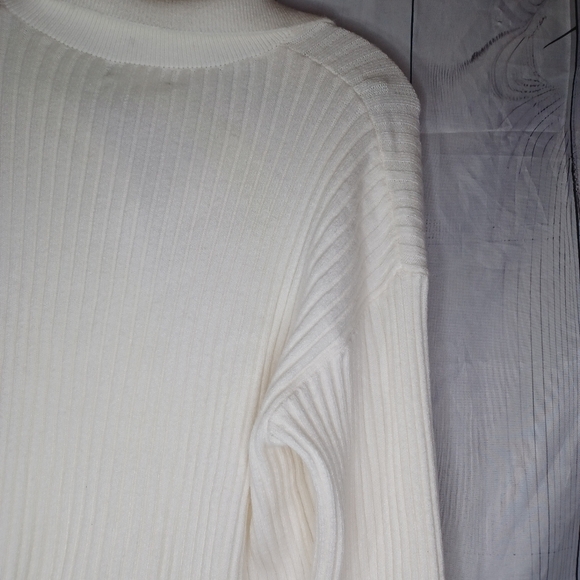 Sincerely Jules Off White Ribbed Button-Up Cardigan NWT - Picture 12 of 13